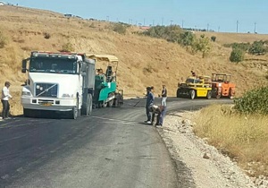 عملیات اجرایی آسفالت محور کماسر آغاز شد