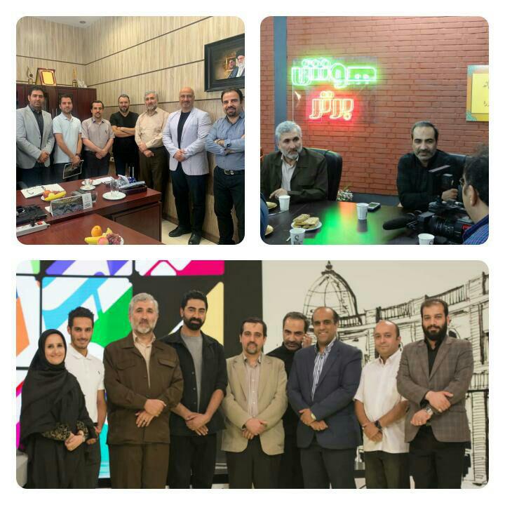 بازدید مدیران شبکه نسیم از پشت صحنه برنامه‌های این شبکه