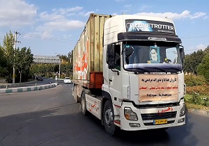 ۱۹ دستگاه تریلر از لنجان راهی کربلا شد