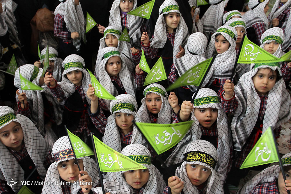 شور غنچه های حسینی در حرم امام رئوف