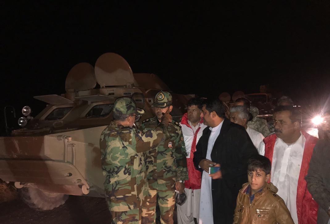 نجات سه خانوار گرفتار درسیلاب خاش