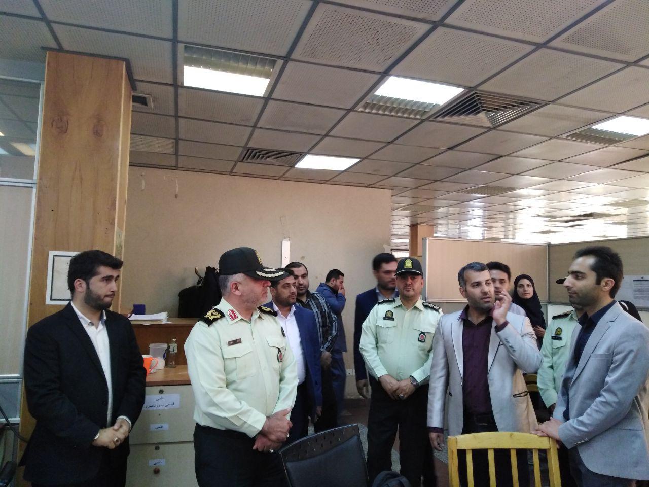 بازدید رئیس پلیس پیشگیری تهران بزرگ از باشگاه خبرنگاران جوان