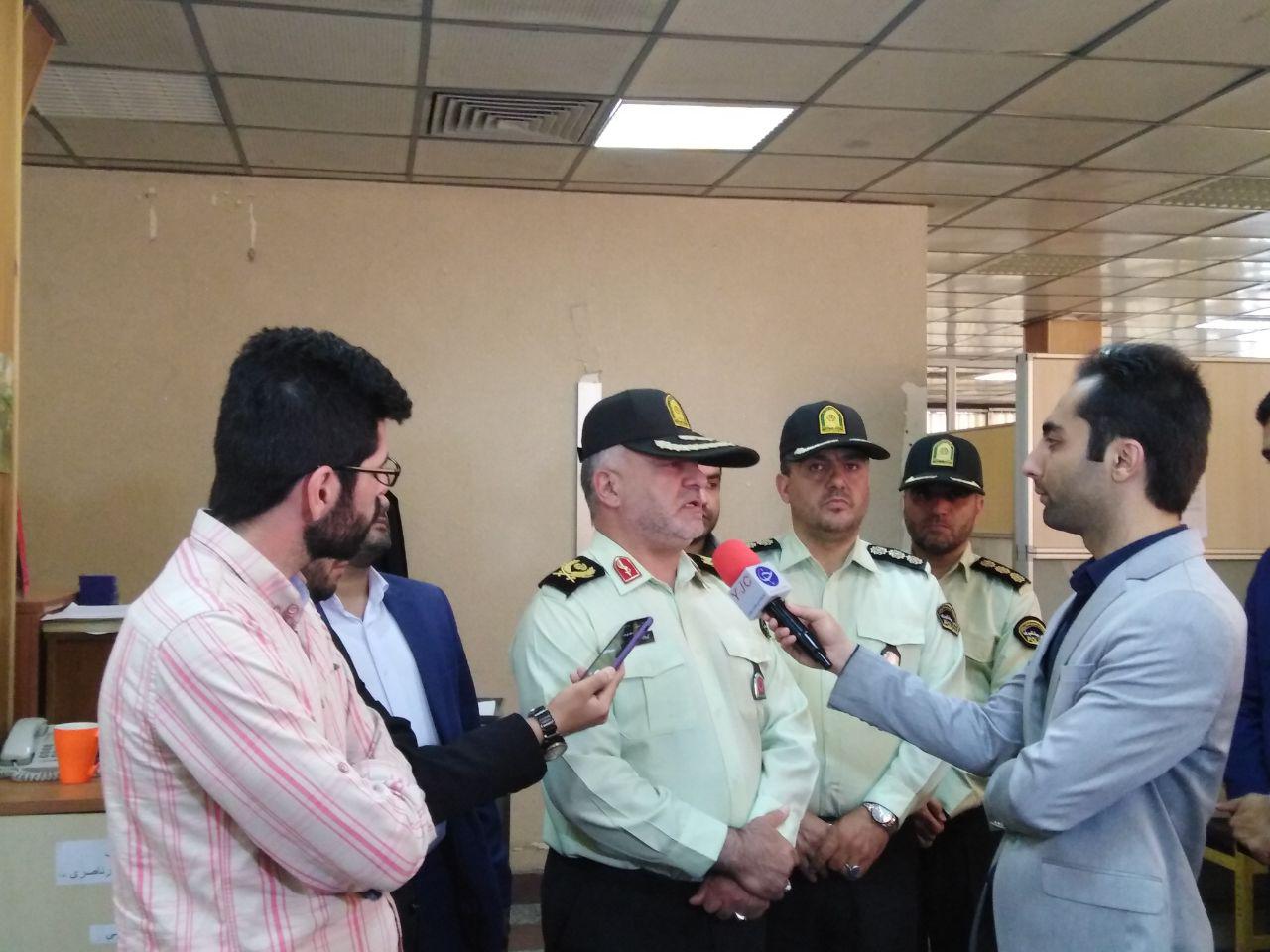 بازدید رئیس پلیس پیشگیری تهران بزرگ از باشگاه خبرنگاران جوان