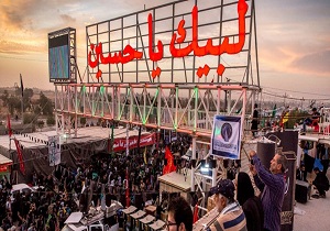 برپایی موکب اربعین حسینی در مرکز شهر اهواز + فیلم