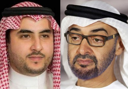 ولیعهد ابوظبی با وزیر دفاع عربستان دیدار کرد