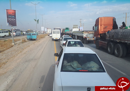 تردد پر حجم زائران از مرز مهران به روایت تصاویر