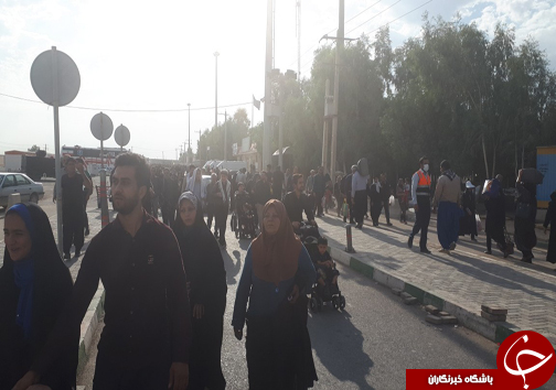 تردد پر حجم زائران از مرز مهران به روایت تصاویر