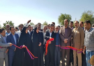 افتتاح یک طرح نوین آبیاری در بویین زهرا