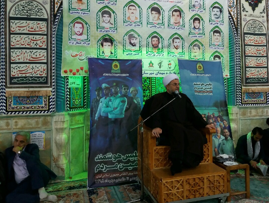 برپایی یادواره شهدای نیروی انتظامی گیلان در صومعه سرا