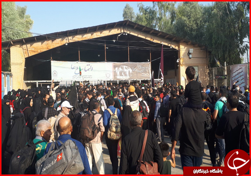 با زائران در مرز مهران؛ تردد بیش از ۱۲۲ هزار نفر از مرز + عکس