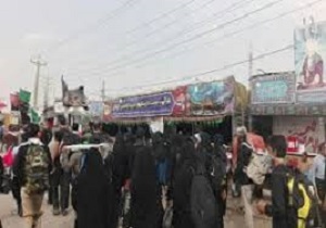 استقرار مواکب  در بخش عراقی و ایرانی شلمچه