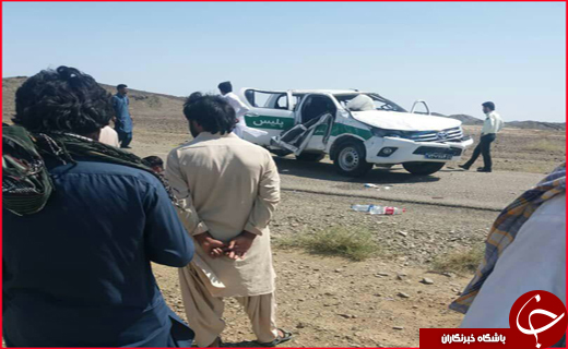 واژگونی خودروی نیروی انتظامی  شهرستان مهرستان