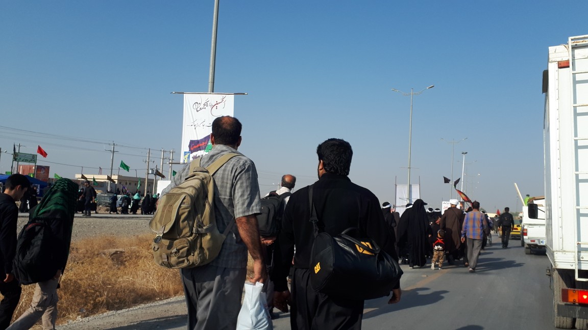 حجم تردد زائران اربعین در مرز مهران + تصویر
