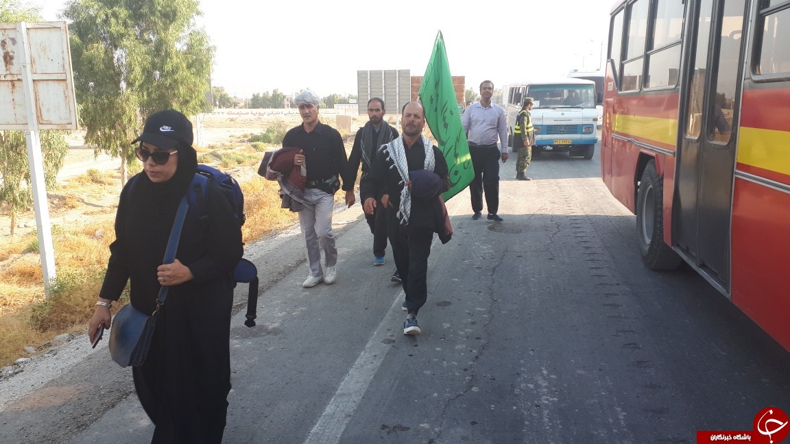 حجم تردد زائران اربعین در مرز مهران + تصویر