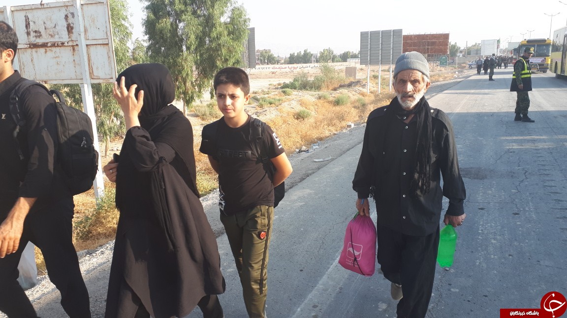 حجم تردد زائران اربعین در مرز مهران + تصویر