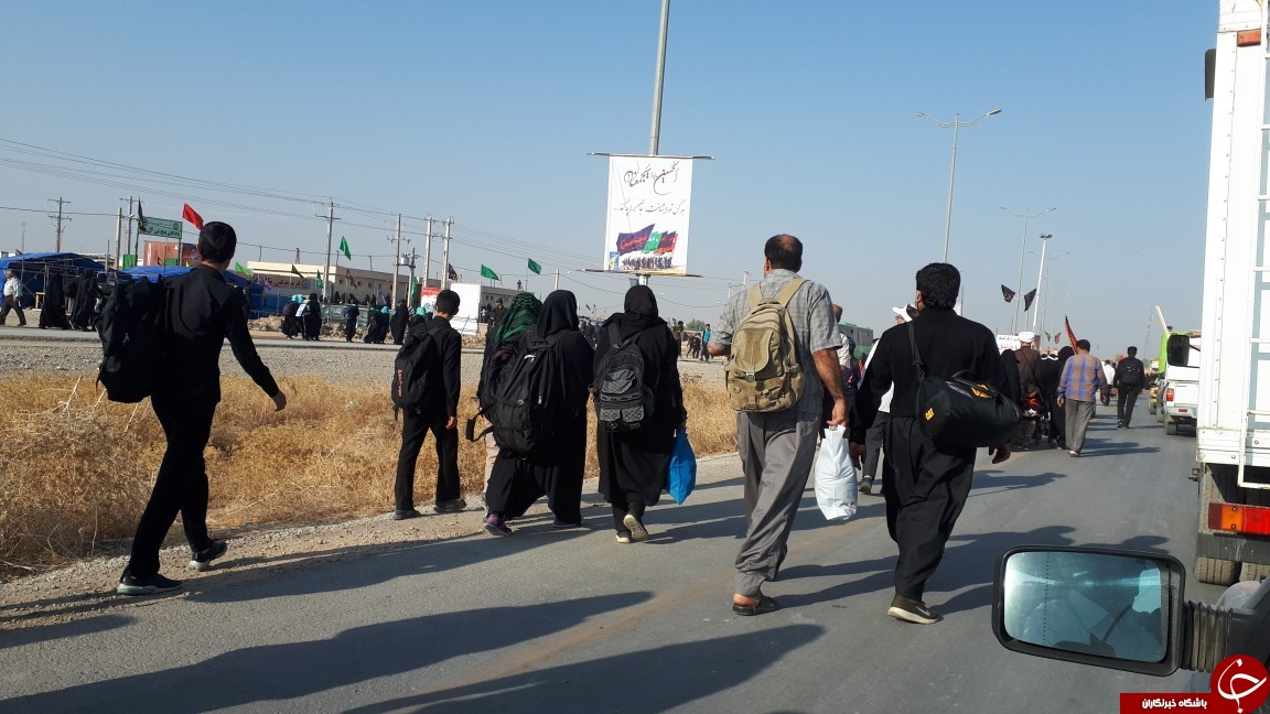 حجم تردد زائران اربعین در مرز مهران + تصویر