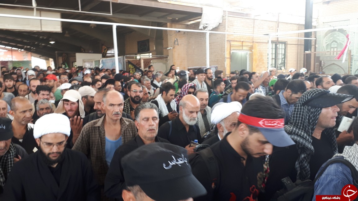 حجم تردد زائران اربعین در مرز مهران + تصویر