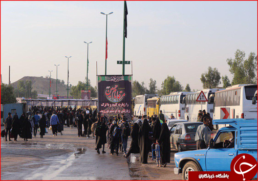 گزارش تصویری از تردد و حضور پرشور زوار در مرز خسروی