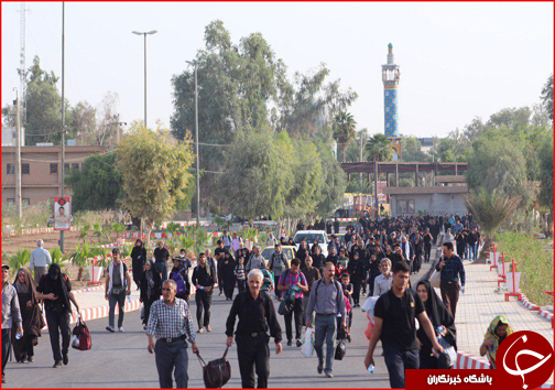 گزارش تصویری از تردد و حضور پرشور زوار در مرز خسروی