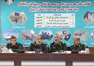 افتتاح ۵۶۱ طرح محرومیت زدایی، بسیج سازندگی و پیشرفت و آبادانی در اردبیل