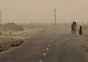 سرعت وزش باد در زابل به ۷۶ کیلومتر بر ساعت رسید