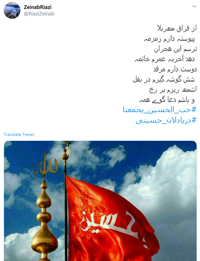 باز هم برگ براتم به کناری افتاد/ وعده گاه همه شد کرب وبلا،إلّا من