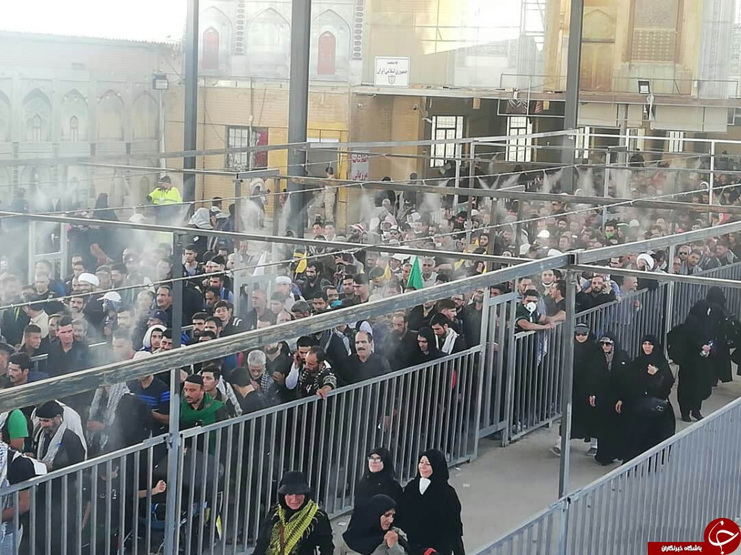تردد زائران از مرز مهران+ تصویر