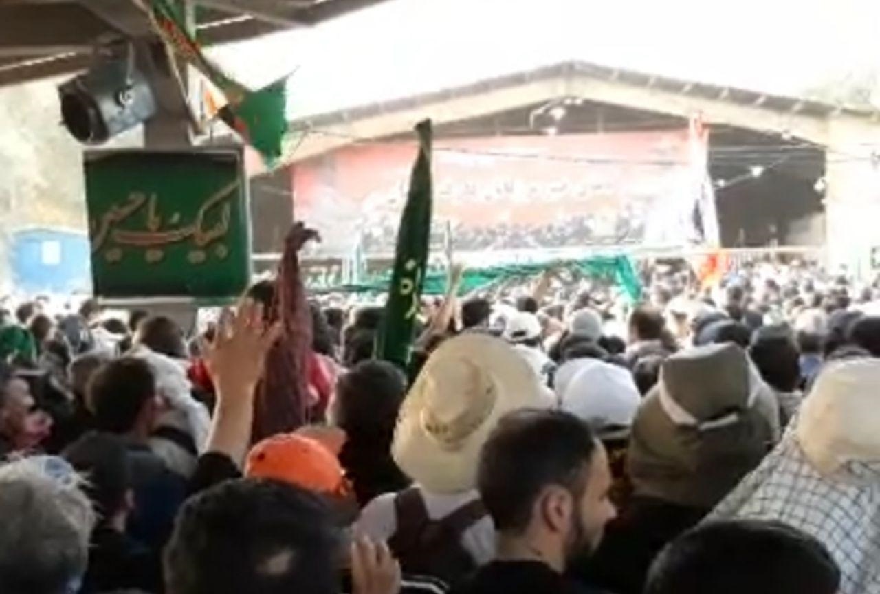 شور و اشتیاق زائران و طنین شعار لبیک یا حسین(ع) در مرز مهران + فیلم