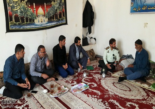 تجلیل از خانواده شهید نیروی انتظامی جاورده