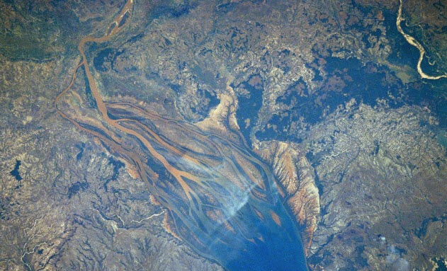 تصویری جالب از رودخانه خونین از فضا