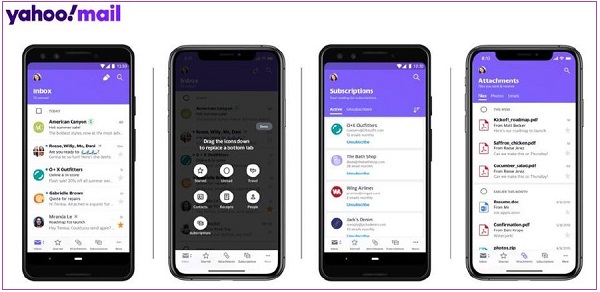 نسخه جدید نرم افزار Yahoo Mail ساخته شد