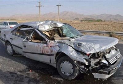 دو نفر در حادثه واژگونی خودرو در گناباد جانباختن
