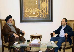 دیدار طولانی وزیر خارجه لبنان با سید حسن نصرالله