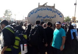 استقرار ۲ دستگاه تانکر آبرسانی سیار در مرز مهران