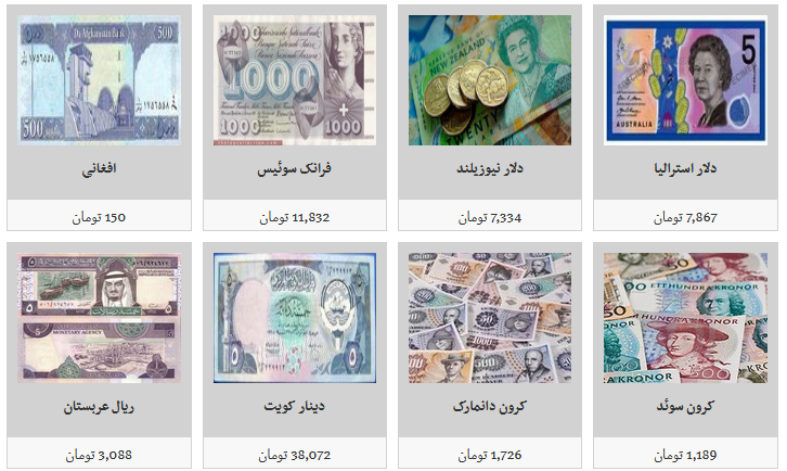 نرخ فروش ارز در بازار آزاد/ یک هزار دینار عراق به قیمت ۱۰ هزار و ۶۰۰ تومان