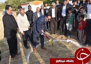کلنگ زنی مدرسه ۶ کلاسه روستای غلامعلی پروانه خرم آباد
