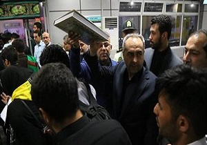 برگزاری آئین بدرقه کاروان زائران اربعین حسینی در ایستگاه راه آهن قم/ ۹۰ درصد قطار‌های مسافربری در ایام اربعین از ایستگاه مرکزی شهر قم عبور کرده است