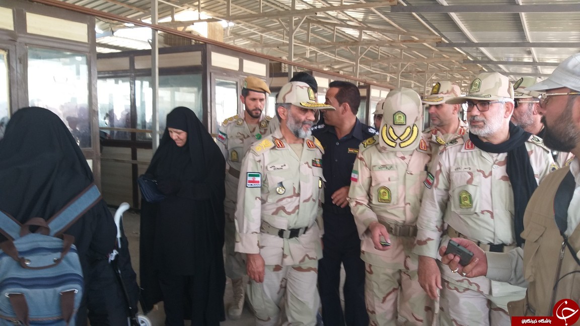 بازدید  فرمانده مرزبانی کشور از مرز مهران و زرباطیه عراق هم اکنون+ تصویر