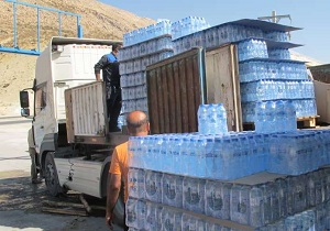 ۶۰ هزار بطری آب معدنی به کربلای معلی ارسال شد