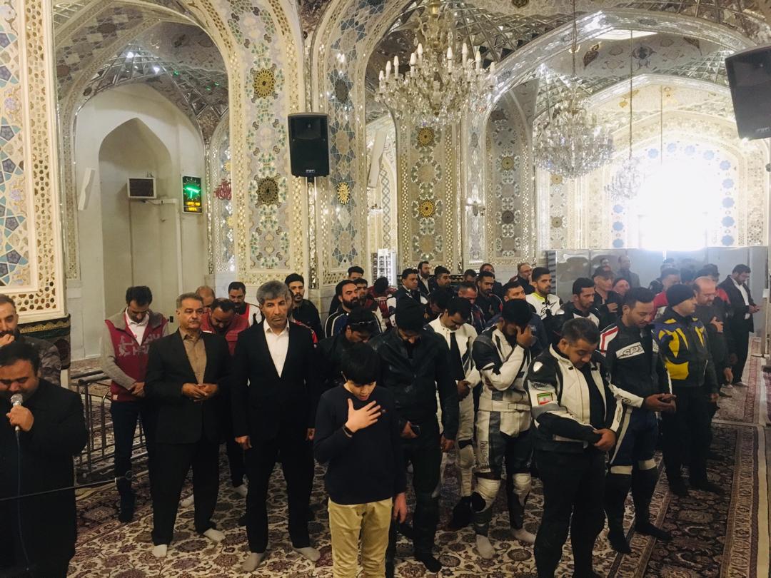 موتور سواری زائران اربعینی از مشهد تا کربلا