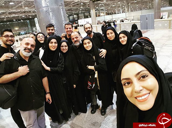 جمع هنرمندان عازم به کربلا در فرودگاه نجف +عکس جمع هنرمندان عازم به کربلا در فرودگاه نجف +عکس