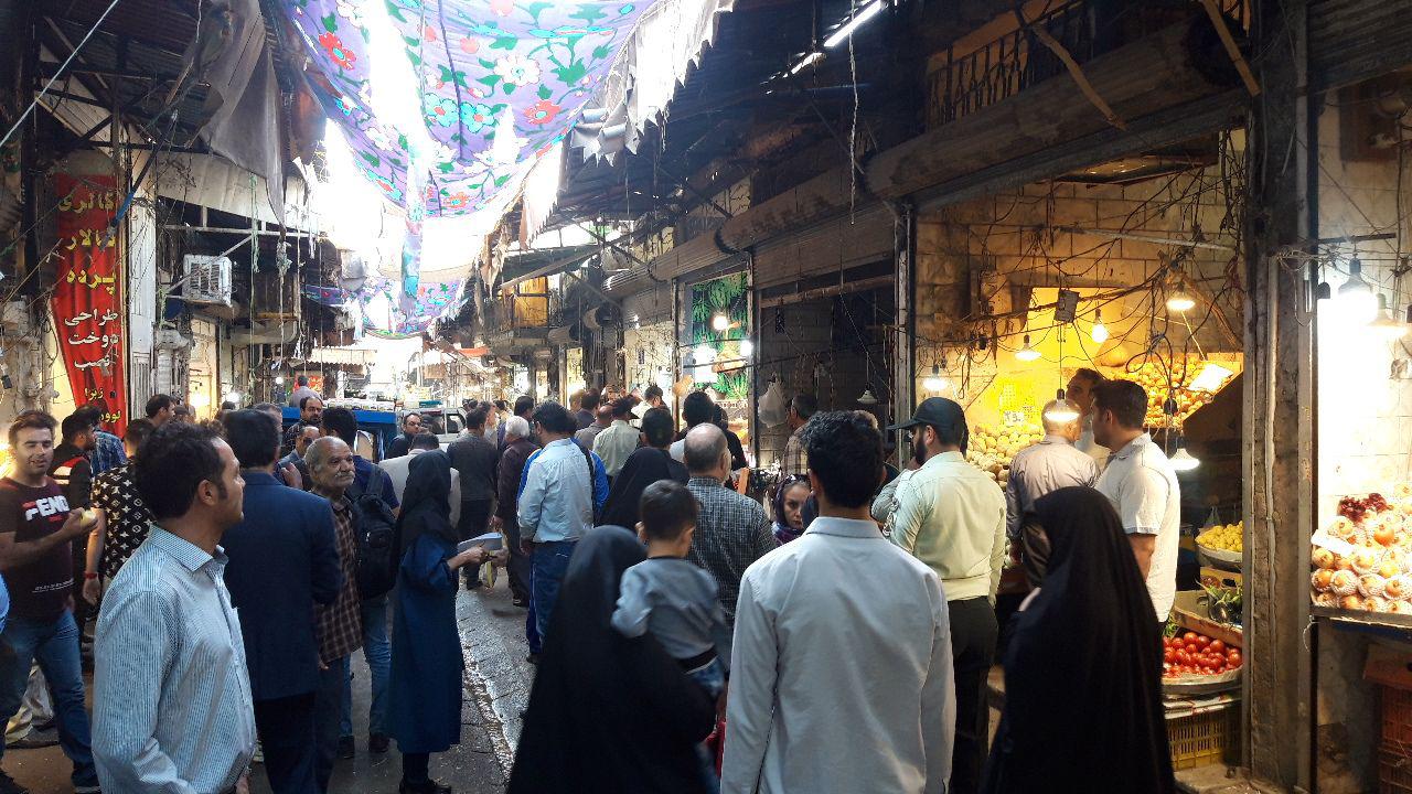 اجرای طرح ساماندهی بازارچه شهرستانی محله امام حسین (ع) / تشکیل ۲۰ پرونده تخلف گرانفروشی برای واحد‌های صنفی + عکس