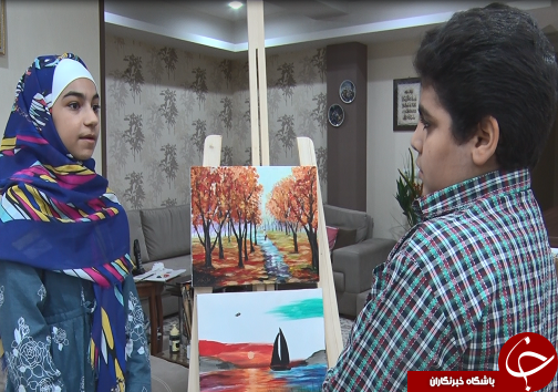 پرچم خوزستان در مسابقات جهانی با چرخش قلم دختر اهوازی به اهتزاز درآمد