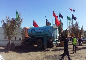 تانکر آبرسانی سیار در کربلا مستقر شد