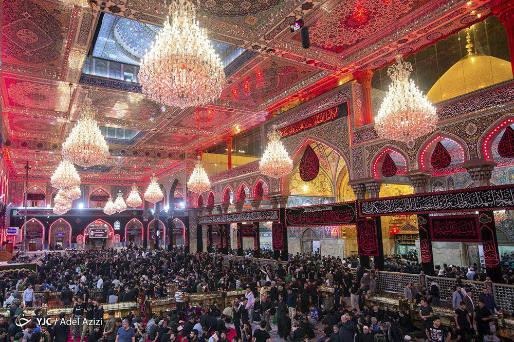 تصاویر ناب از حال و هوای حرم امام حسین(ع) در آستانه اربعین