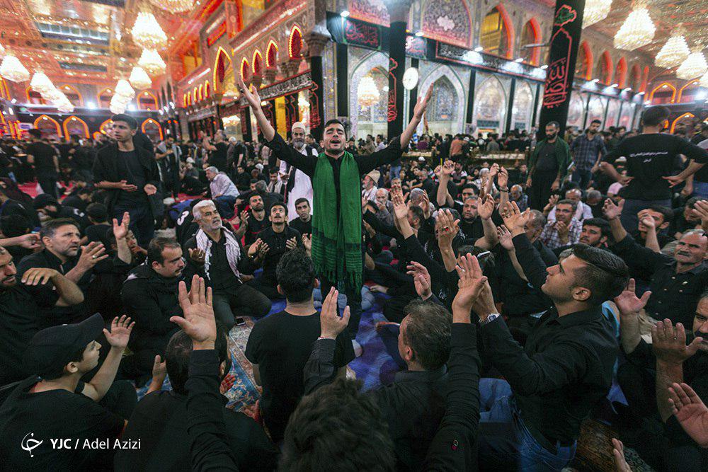 تصاویر ناب از حال و هوای حرم امام حسین(ع) در آستانه اربعین