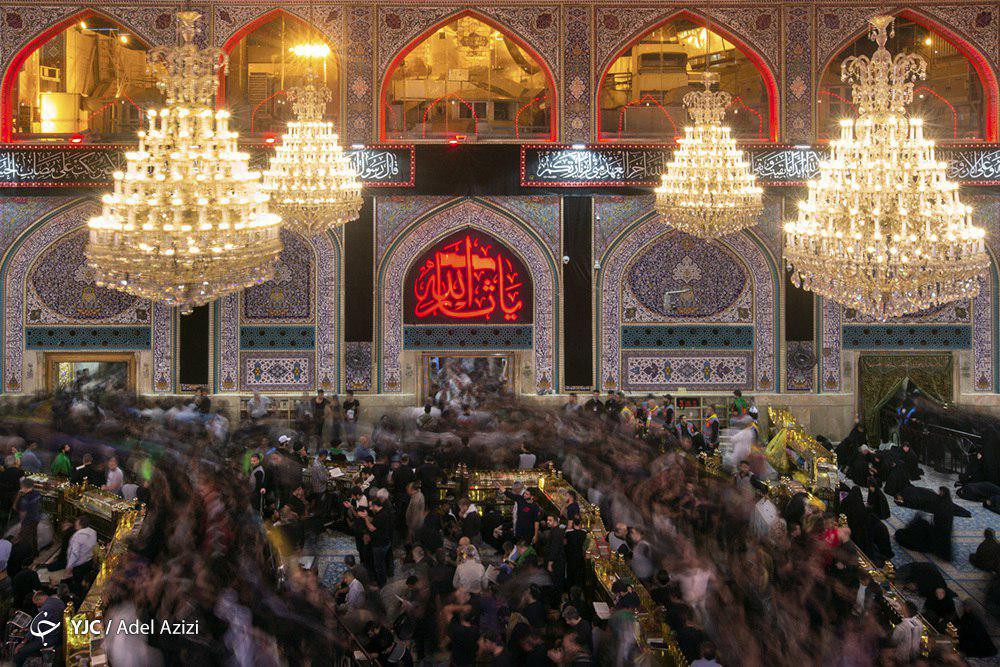 تصاویر ناب از حال و هوای حرم امام حسین(ع) در آستانه اربعین