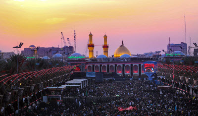 تصاویر ناب از حال و هوای حرم امام حسین(ع) در آستانه اربعین