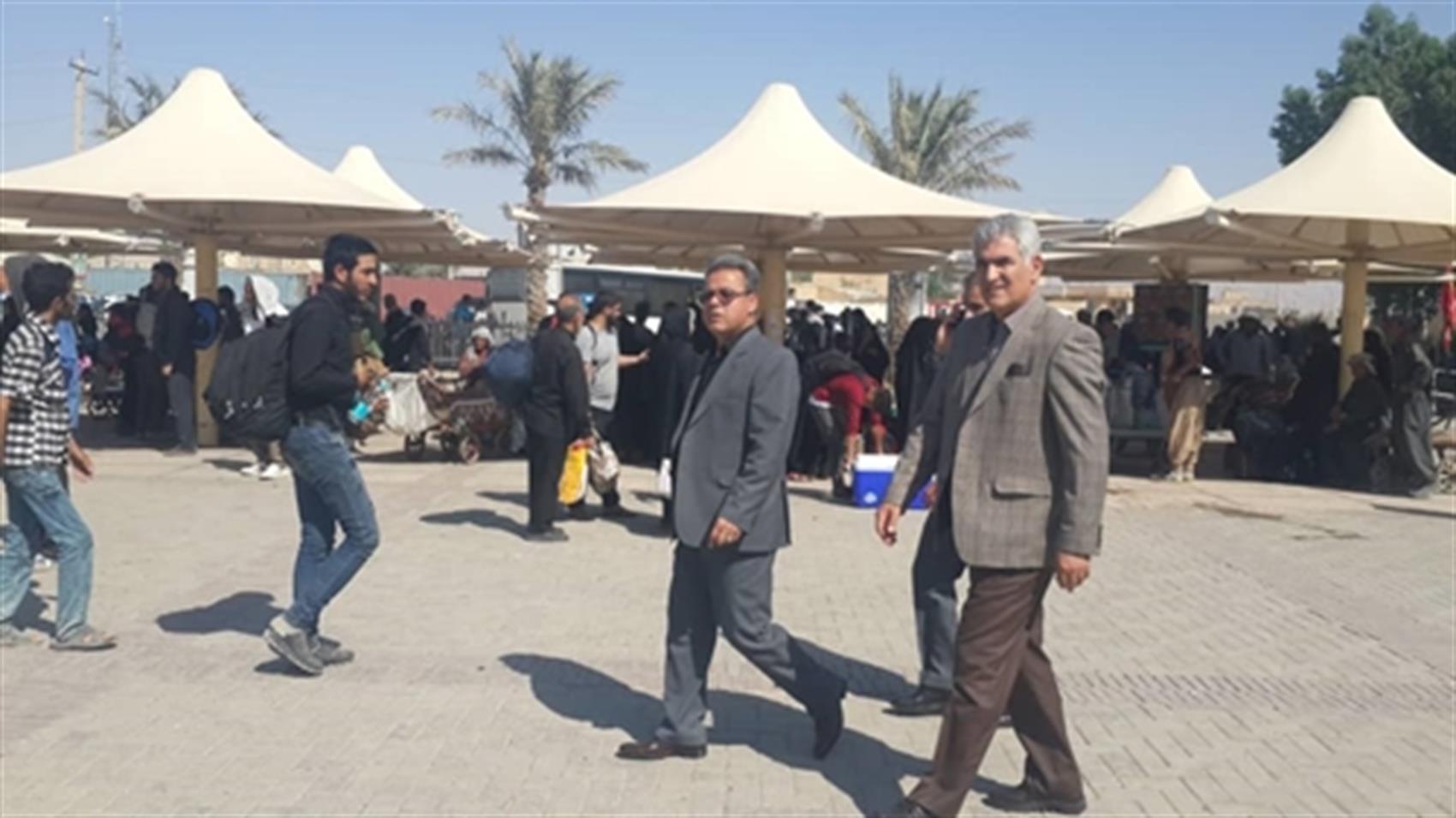 بازدید از خدمات رسانی به زوار اربعین