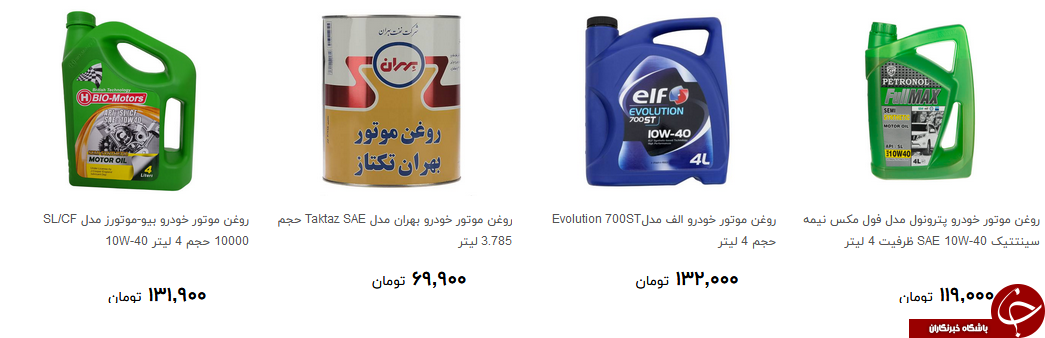 انواع روغن و ضد یخ خودرو در بازار چند قیمت است؟
